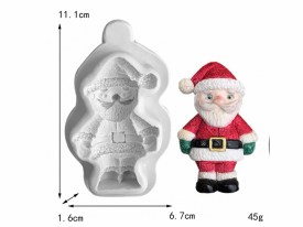 Molde silicona Papa Noel parado